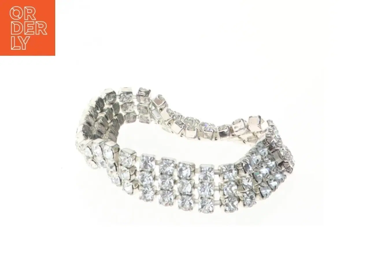 Billede 1 - Tennisarmbånd med simulerede diamanter (str. Kæde 19 x en komma 3 sådan cm)
