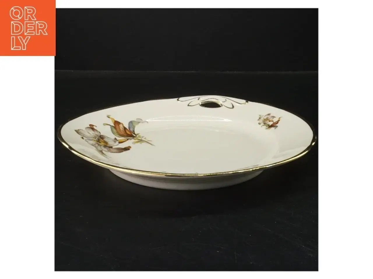 Billede 2 - Porcelænsfad med blomster fra Rothesmann Reichenau Bavaria (str. Ø 25 cm)