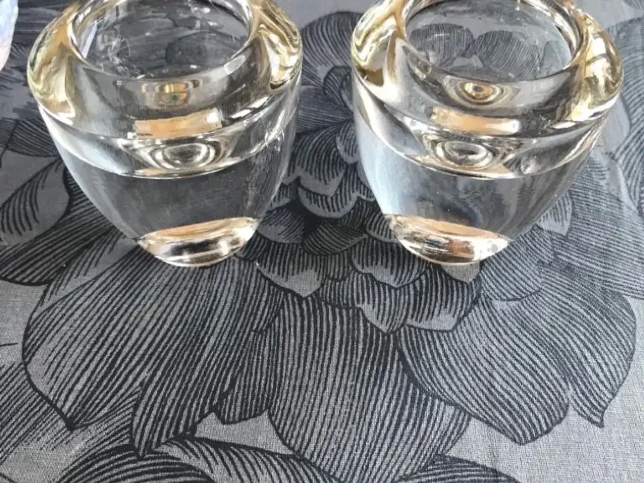 Billede 1 - Glas lysestager fra royal Copenhagen