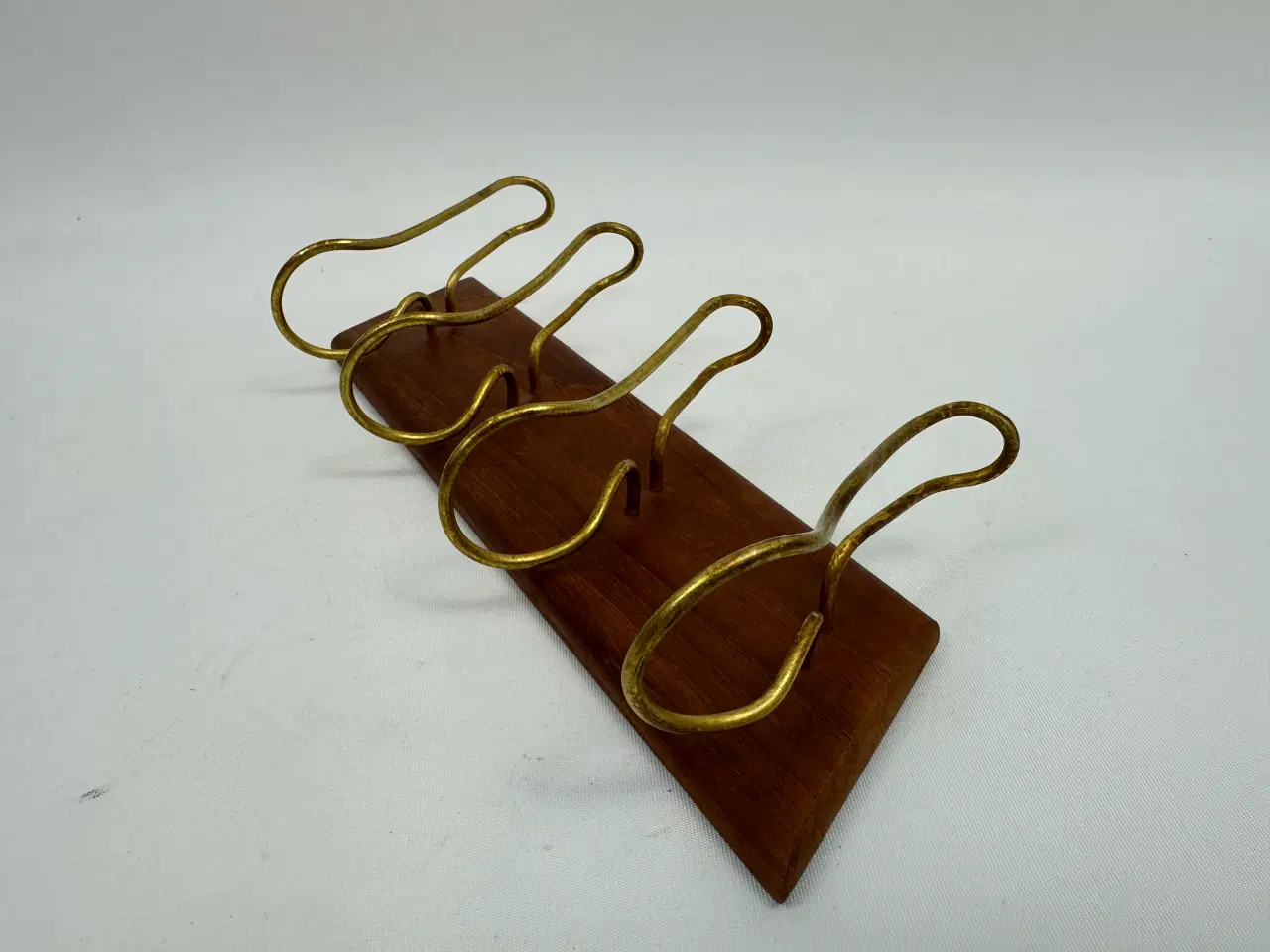 Billede 2 - Retro pibeholder i teak / messing
