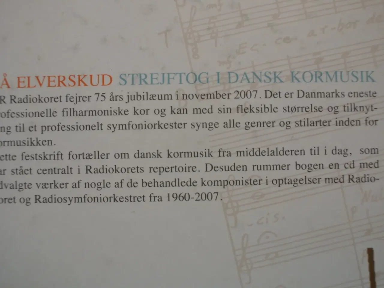 Billede 4 - på elverskud - strejftog i dansk kormusik inkl. cd