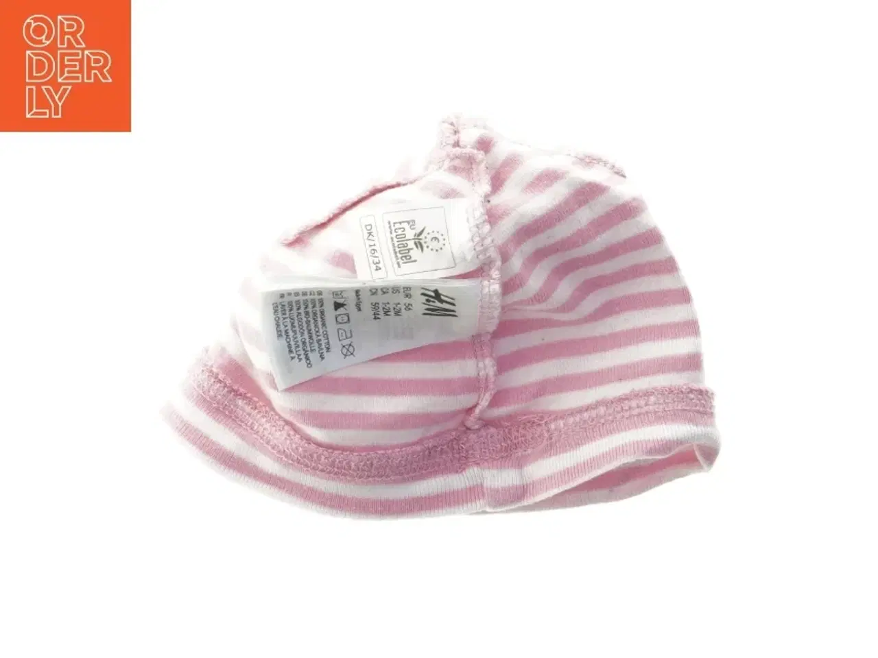 Billede 4 - H&M lyserød og hvid stribet babyhue fra H&M (str. 56)