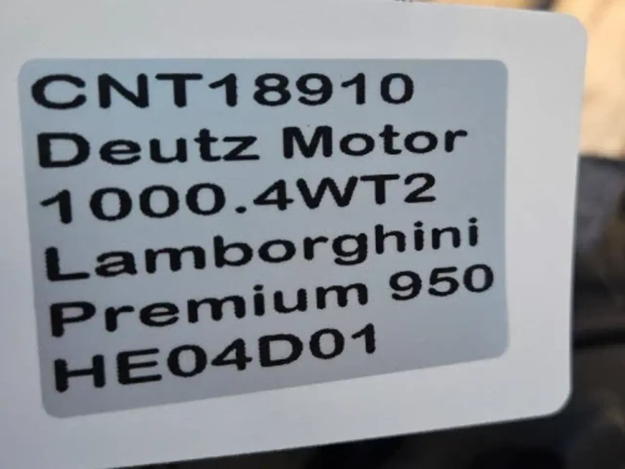 Billede 20 - Deutz 1000.4WT2 Motor