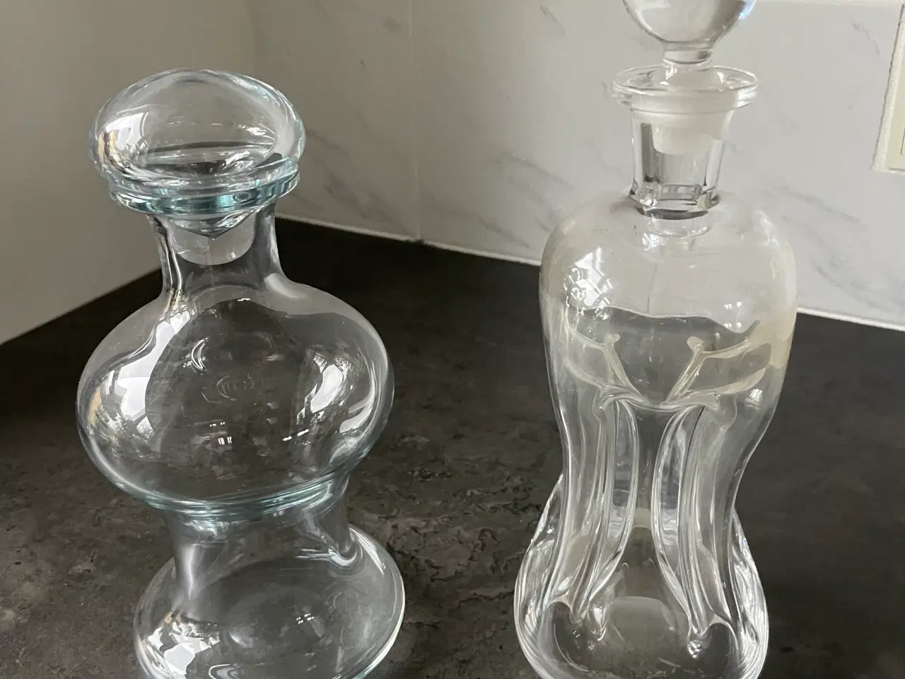 Billede 1 - Karaffel klar glas og klukflaske 