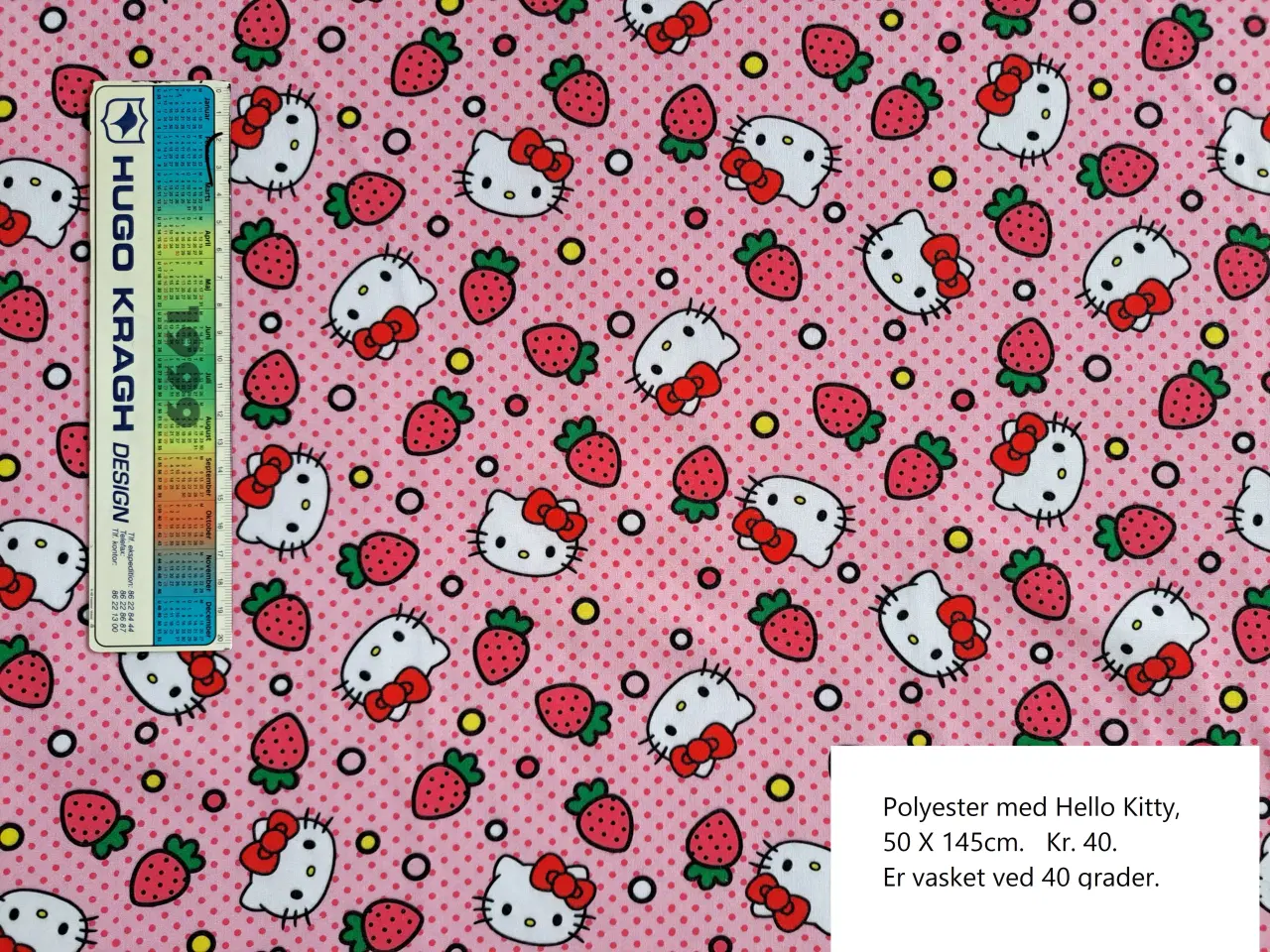 Billede 3 - Polyester og bomuldsstof.