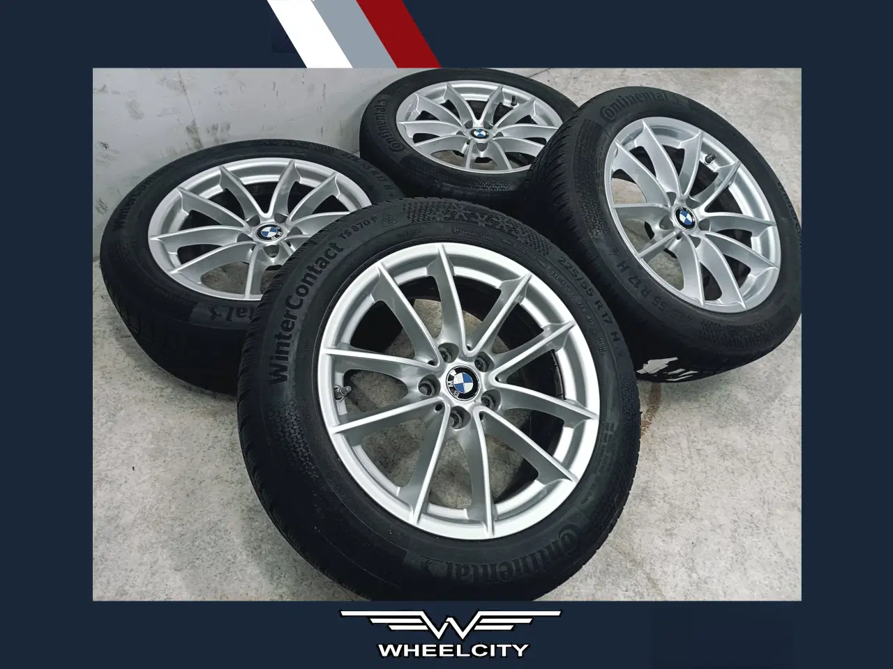 Billede 1 - 5x112 17" ET27 nav 66,6ø BMW vintersæt inkl.TPMS