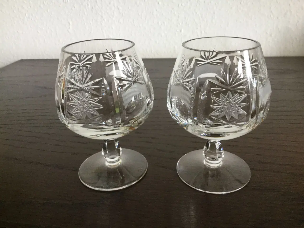 Billede 5 - 4 stk. KRYSTAL Heidelberg glas.