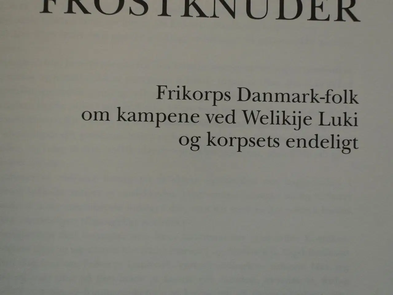 Billede 2 - frostknuder - frikorps danmark-folk fortæller 2, a
