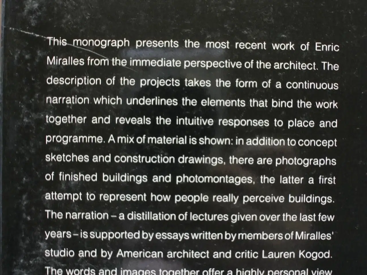 Billede 3 - enric miralles mixed talks, edited by benedetta ta