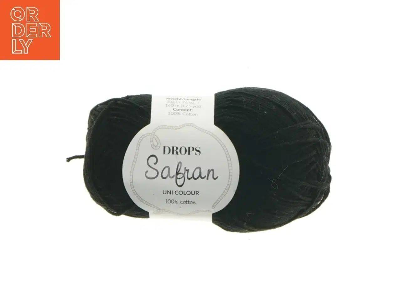 Billede 1 - Sort bomuldsgarn fra Drops (str. 160 m 3 mm)