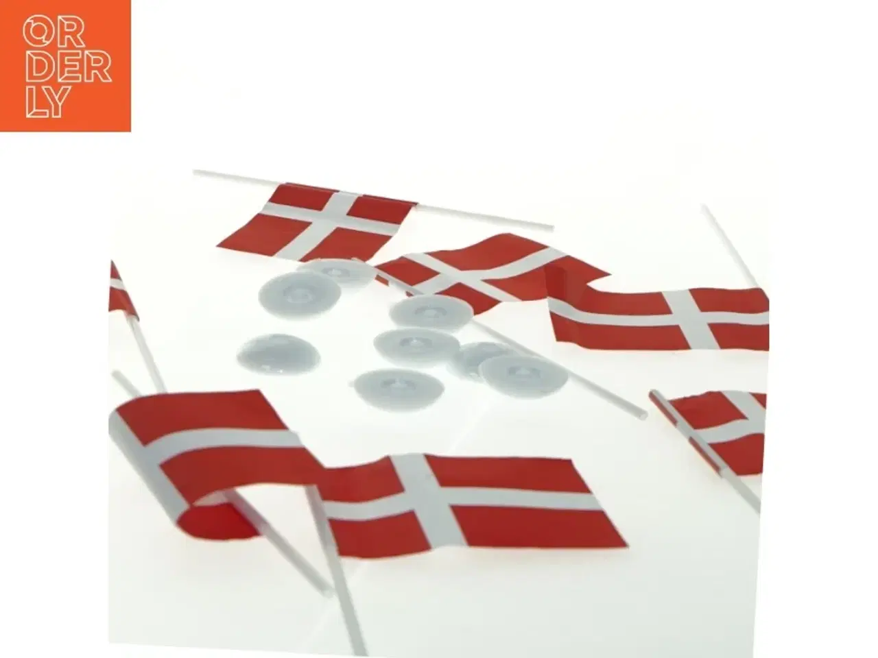 Billede 3 - Dansk bordflag (str. 15,5 cm)