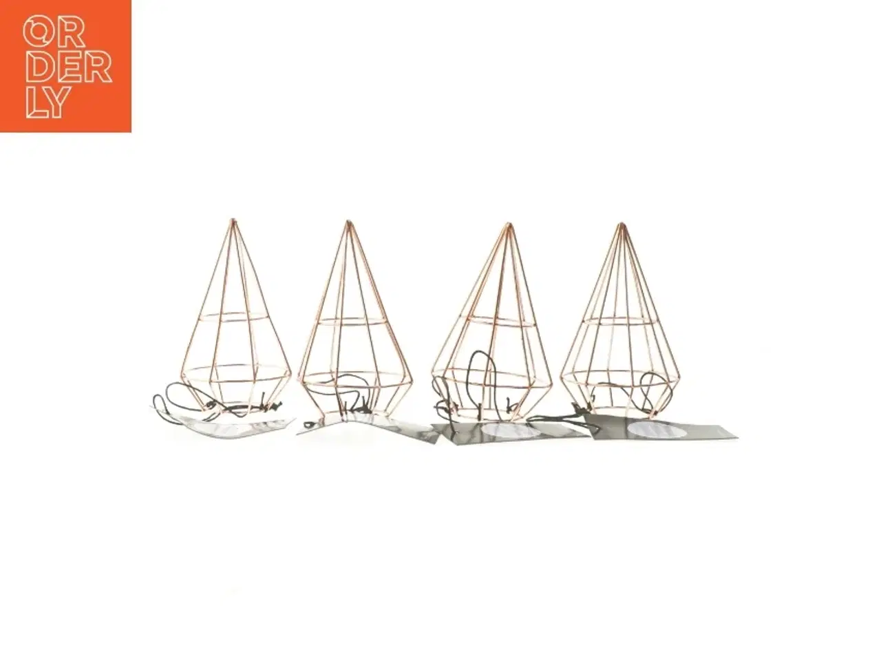 Billede 1 - Bloomingville lysestager, 4 styk fra Bloomingville (str. 12 cm. 4 styk)