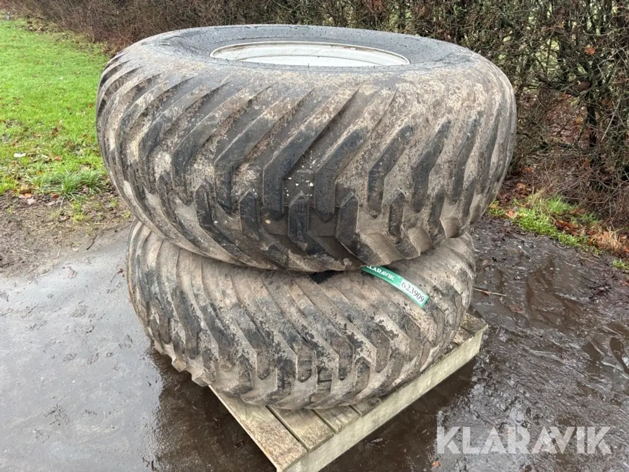 Billede 1 - Komplette hjul 2 styk Trelleborg Twin