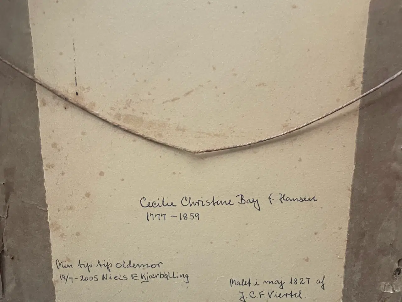 Billede 2 - Ældre portræt billede (maleri)