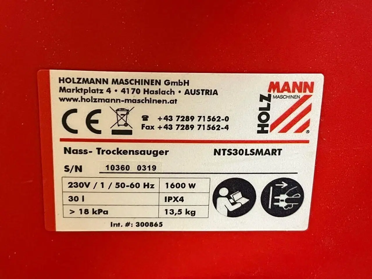 Billede 3 - Støvsuger, HOLZMANN NTS 30L SMART