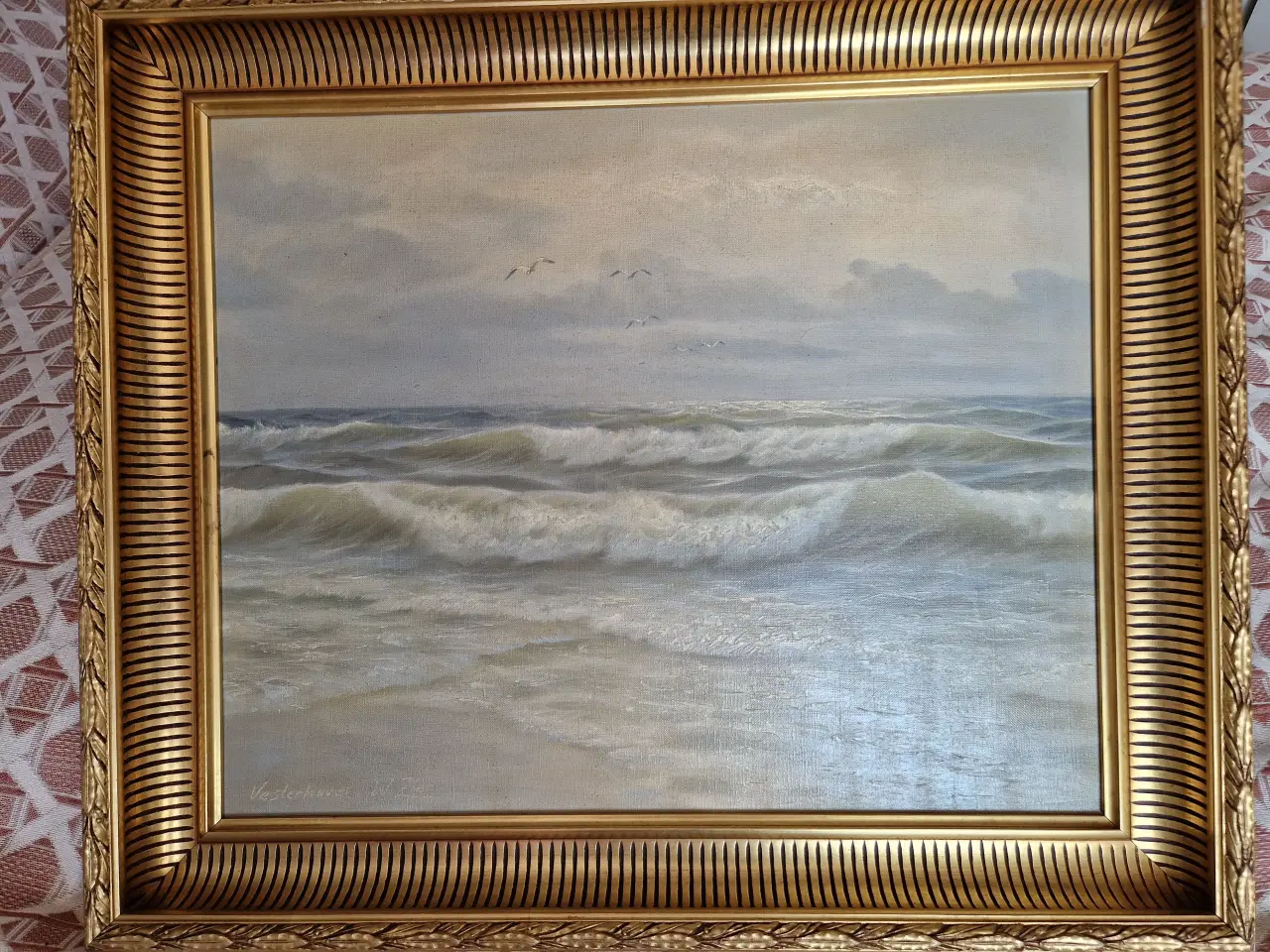 Billede 1 - Maleri "Vesterhavet" af Skagen maler Wolmer Zeir