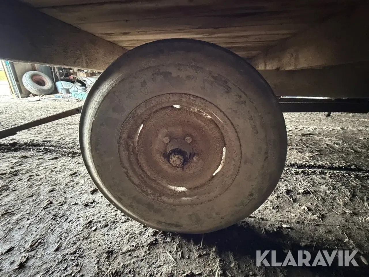 Billede 6 - Landbrugsvogn / fladvogn med træk