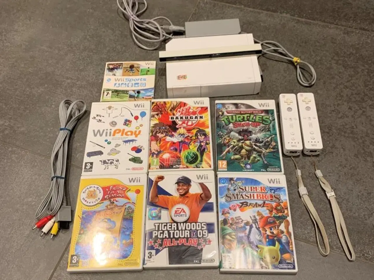 Billede 1 - Wii konsol med 7 spil