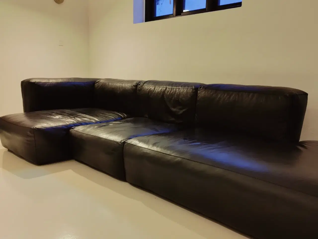 Billede 1 - Smuk kvalitet lædersofa. Gratis levering