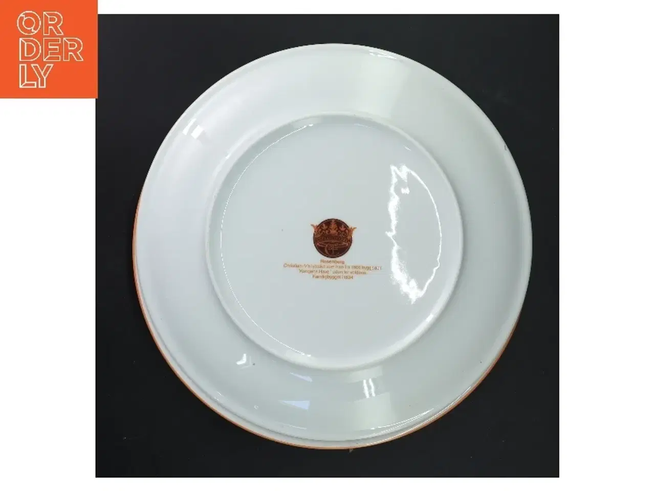 Billede 2 - Porcelæns tallerkener fra Mads Stage med Rosenborg slot motiv fra Rosenborg (str. 3 stk Ø 25,5 cm)