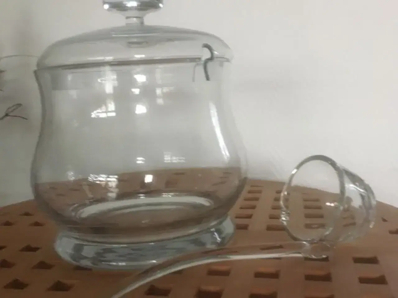Billede 2 - Glas bowle med ske