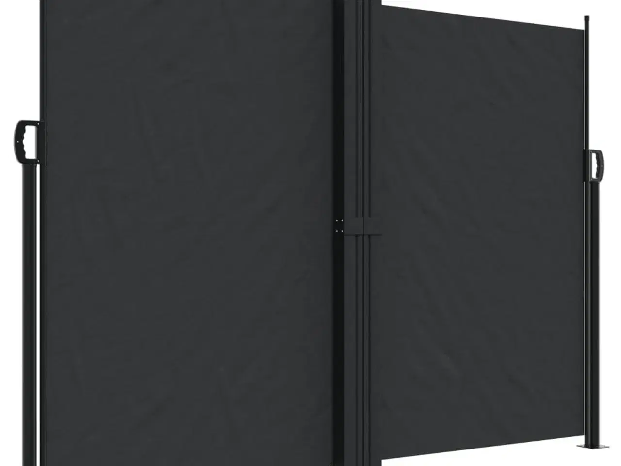 Billede 2 - Sammenrullelig sidemarkise 180x600 cm sort