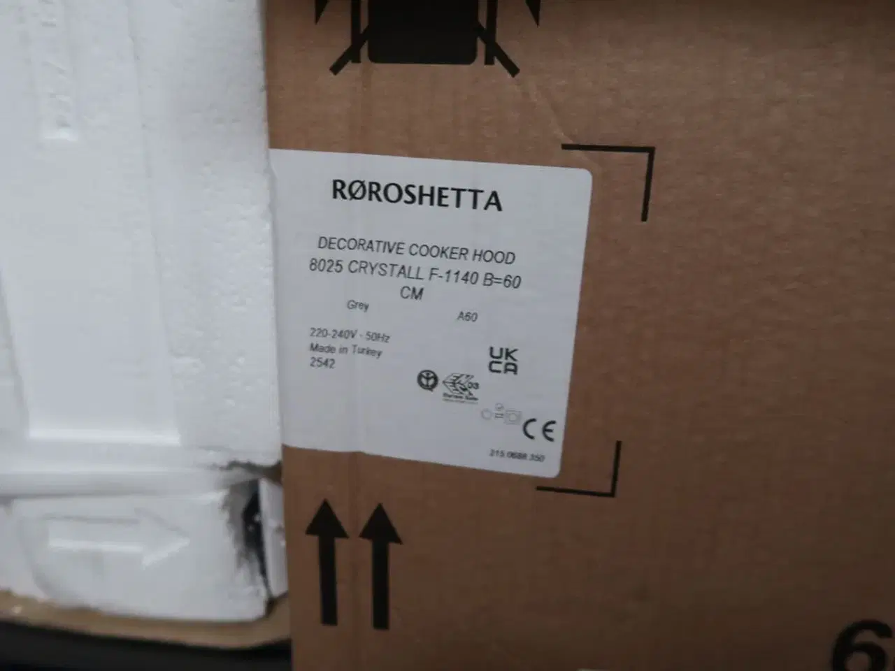 Billede 2 - Emhætte RØROSHETTA 8025 CRYSTALL F-1140