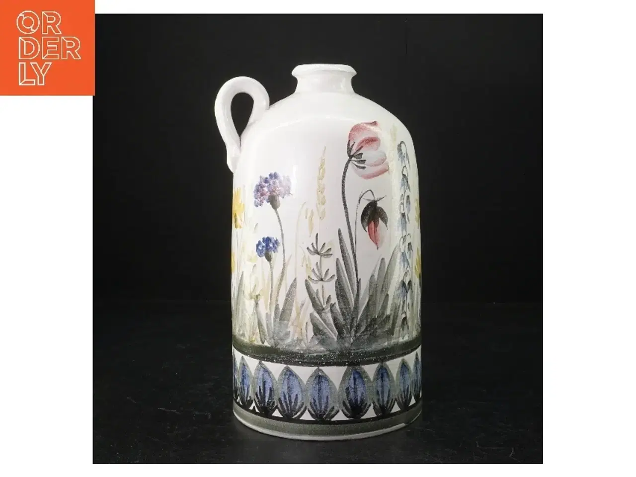 Billede 1 - Håndmalet keramik kande (str. 25 cm)