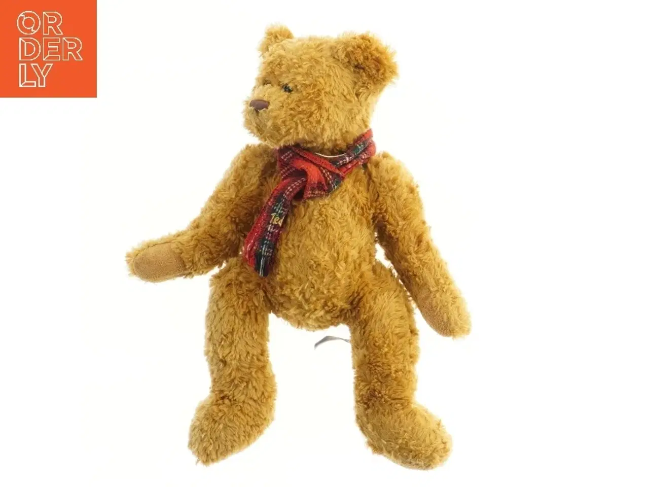 Billede 1 - Teddy bamse med halstørklæde fra Teddykompaniet (str. 37 cm)
