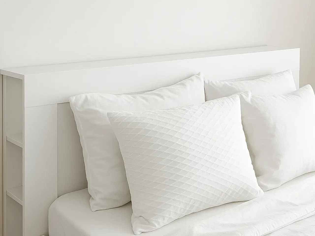 Billede 2 - IKEA BRIMNES seng 160×200 i hvid farve, med 4 stor