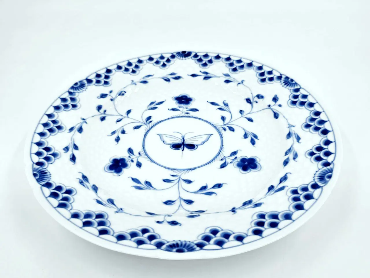 Billede 4 - Dickens Sommerfugl Middagstallerken Porcelæn 