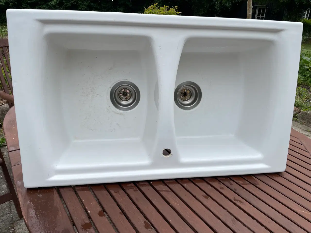 Billede 1 - Porcelænsvask - dobbelt.