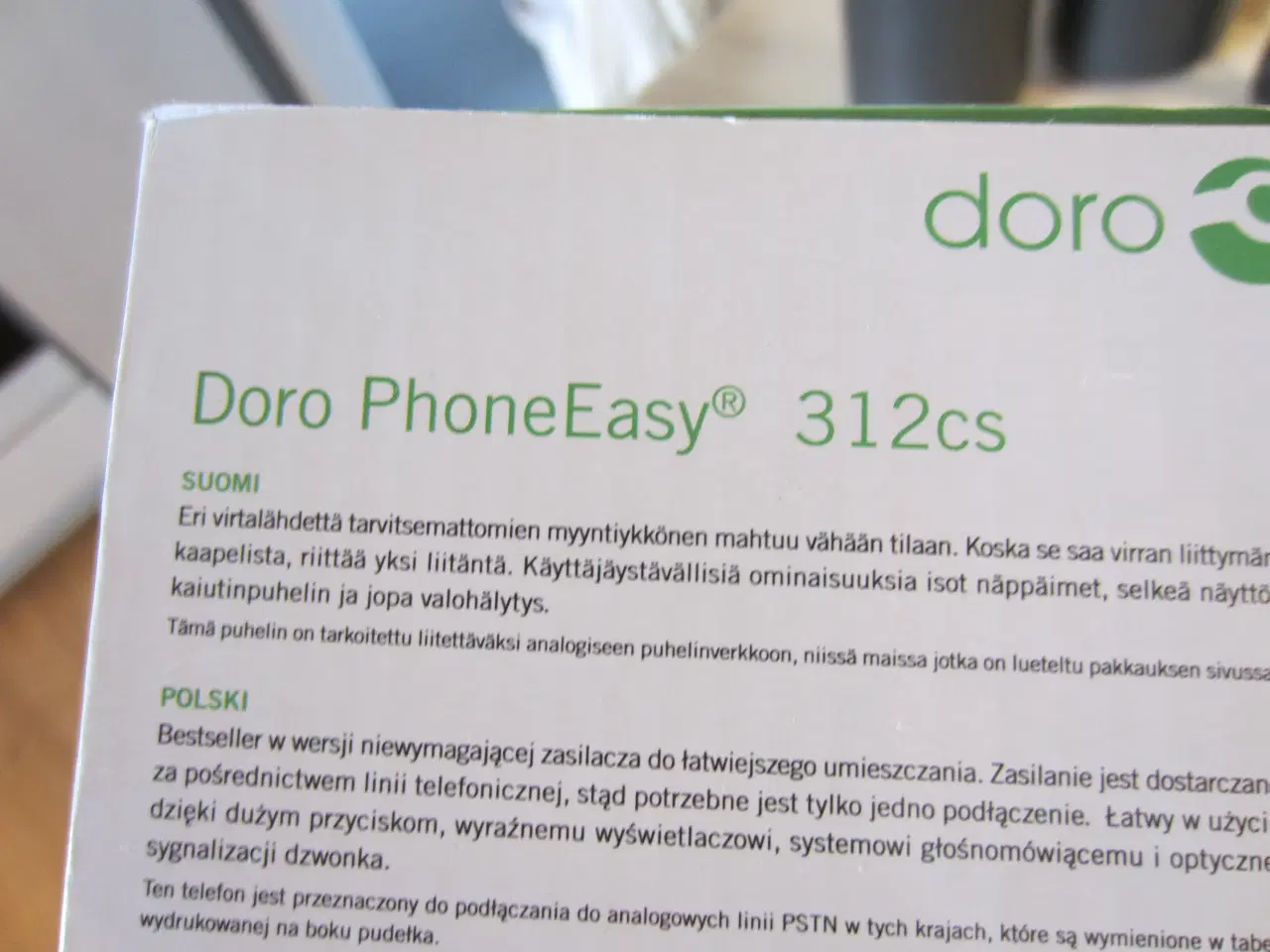 Billede 7 - Ældrevenlig telefon Doro Phone Easy 312cs