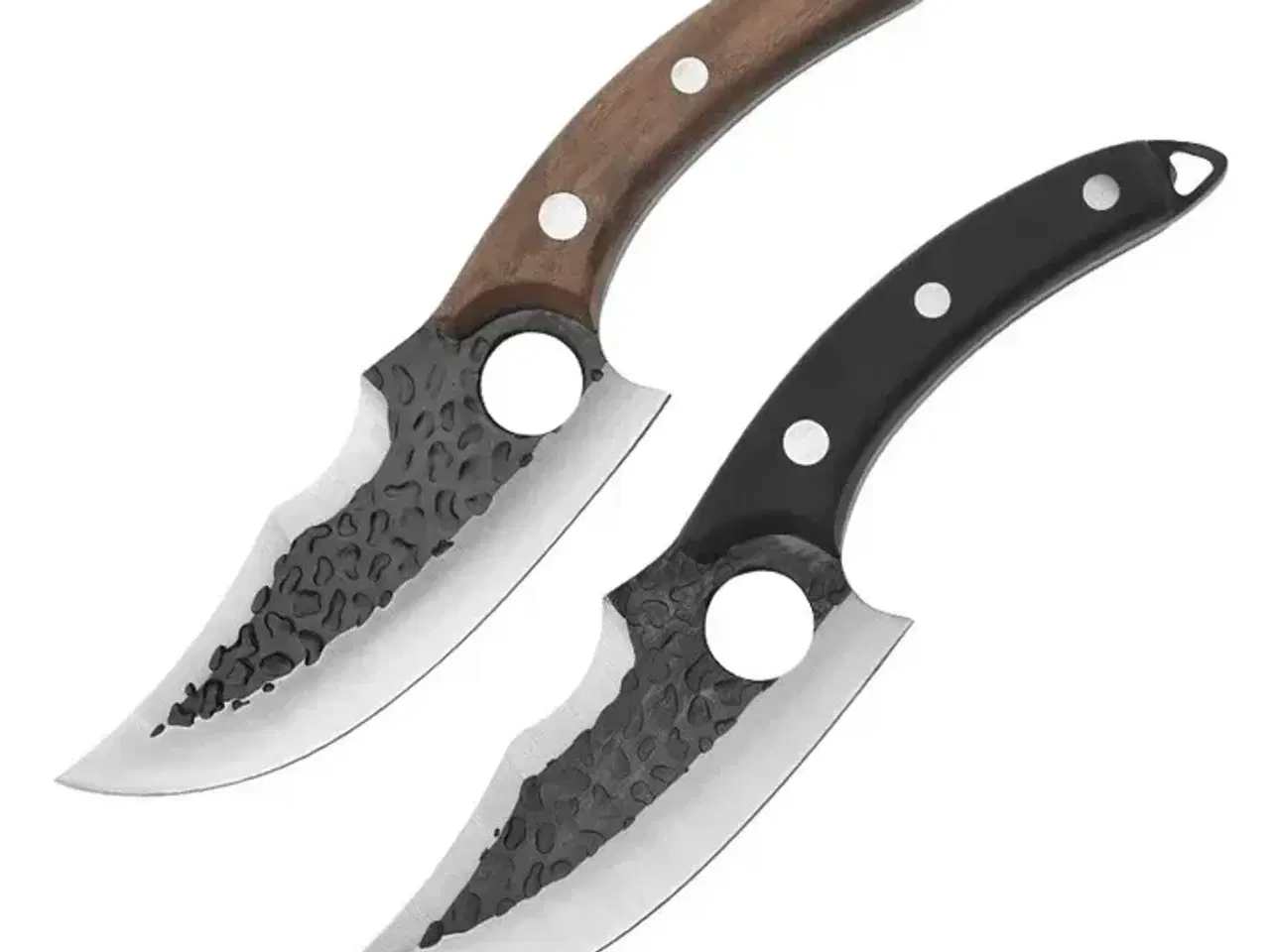 Billede 4 - Ergonomisk japansk urtekniv – sort træhåndtag