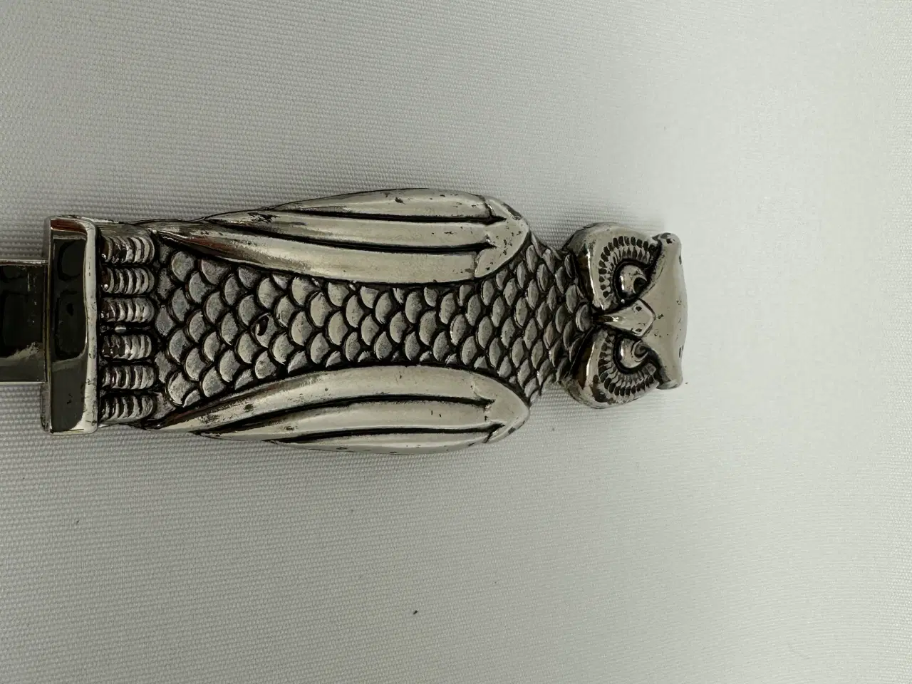 Billede 7 - Vintage brevåbner / brevkniv i stål m. ugle