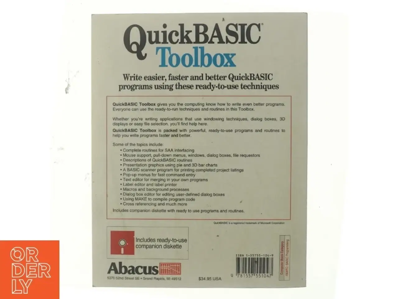 Billede 3 - QuickBASIC Toolbox af Stefan Dittrich (Bog)