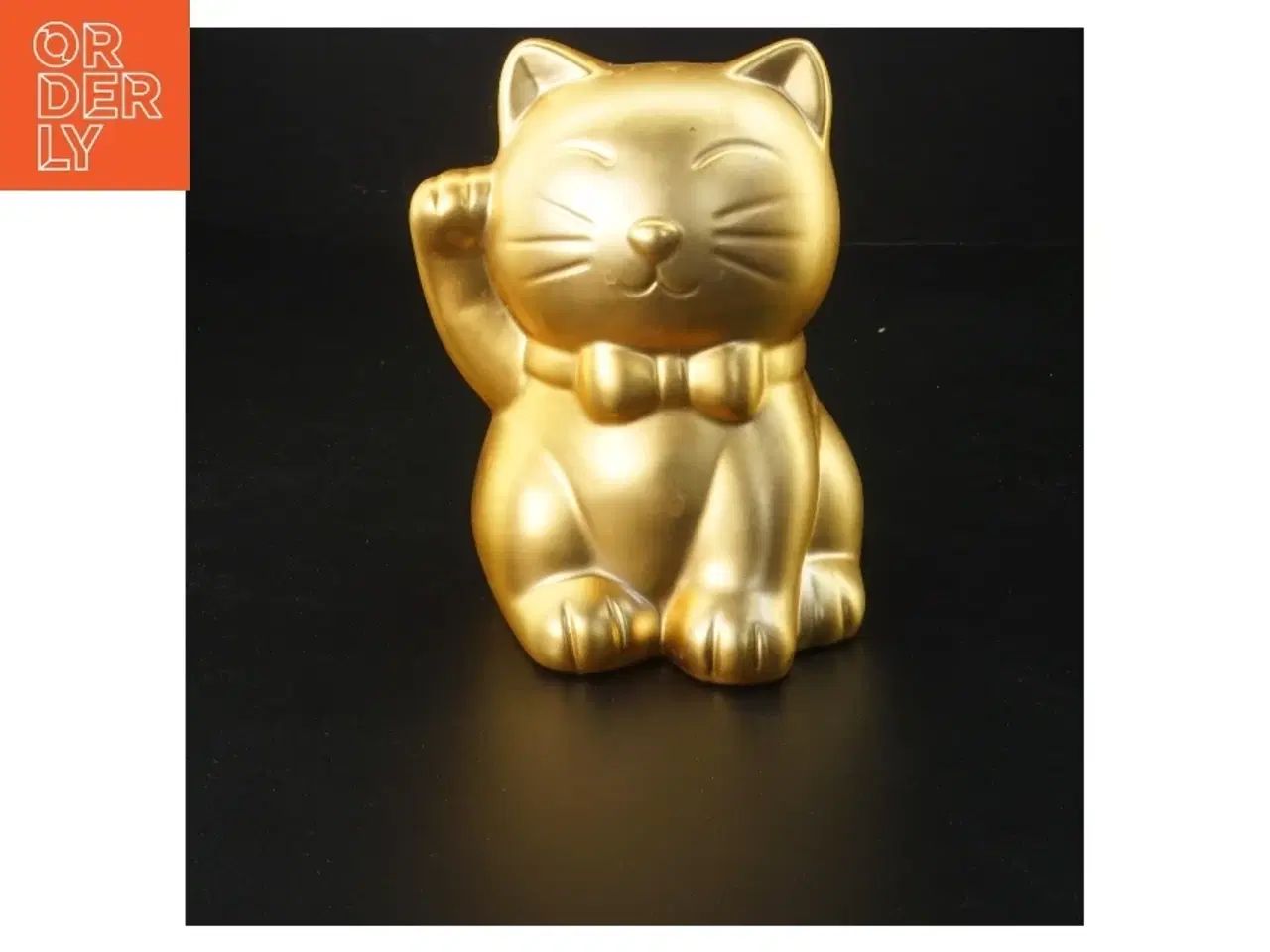 Billede 1 - Guldkat dekoration (str. 15x11 cm)