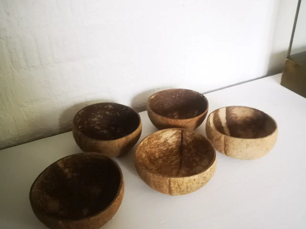 Billede 2 - 5 stk kokosnød skåle