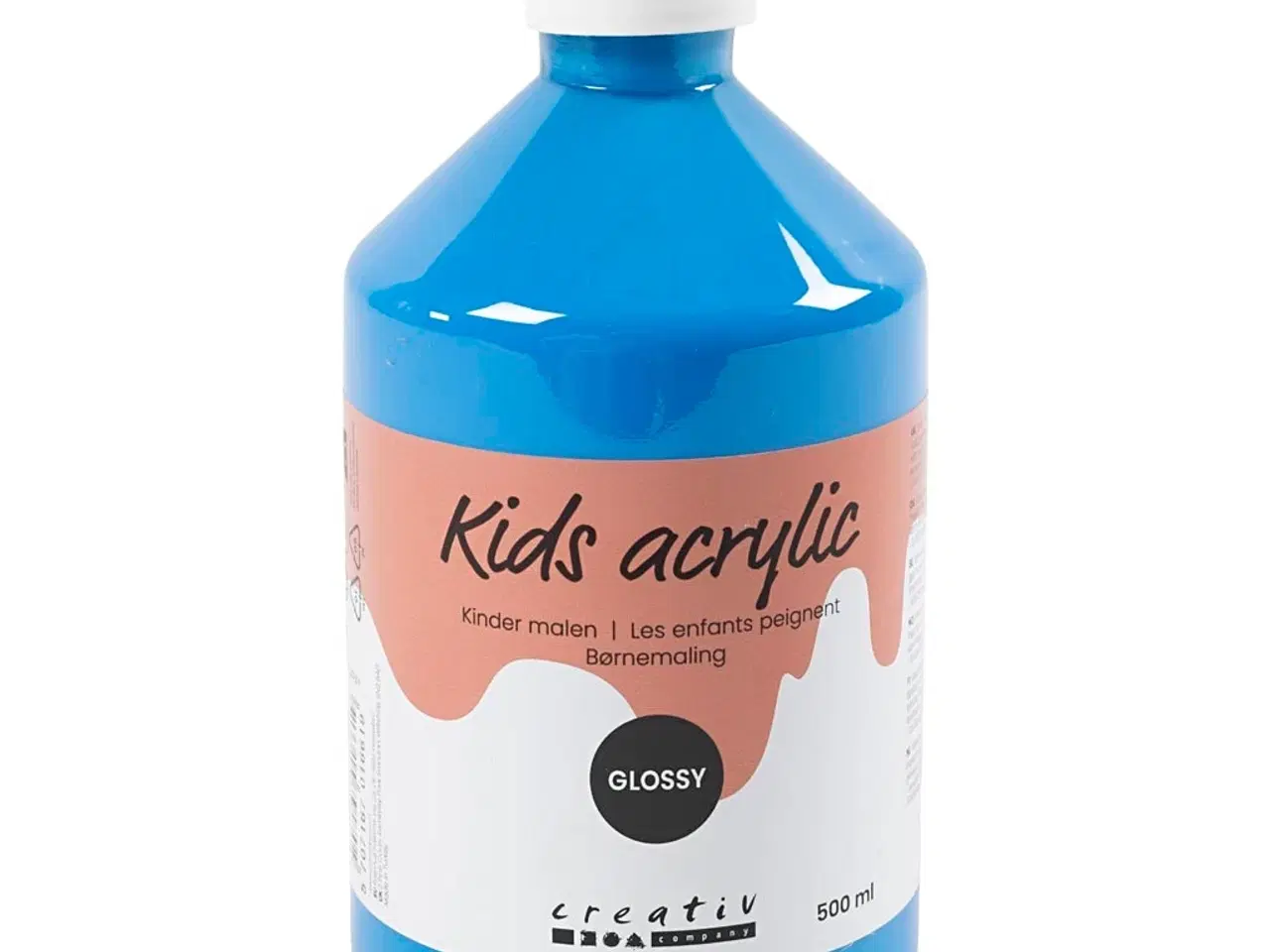 Billede 1 - Akrylmaling Blank, primær blå, 500ml/ 1 fl.