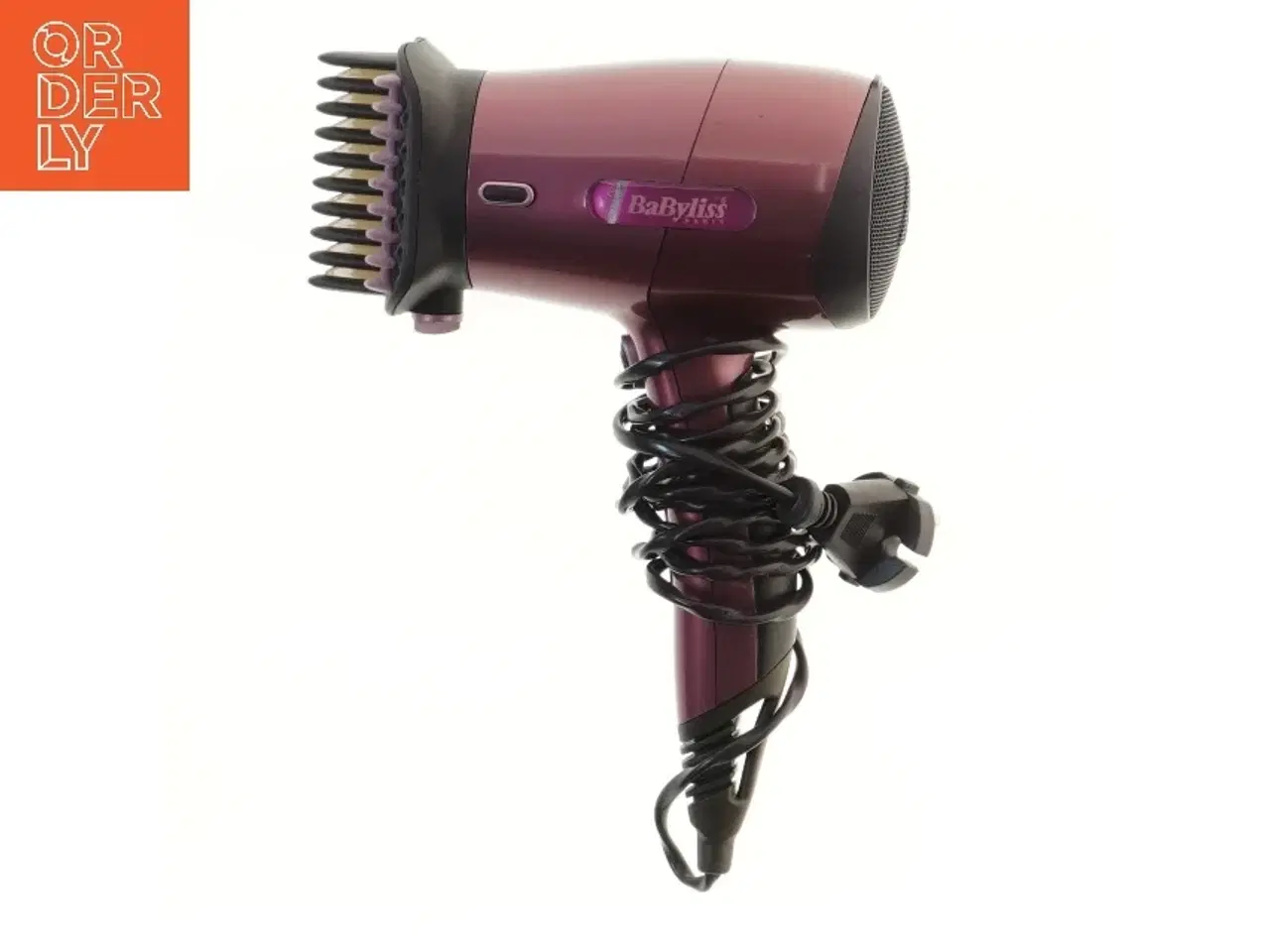 Billede 1 - BaByliss hårtørrer med kam fra BaByliss (str. 19x25 cm)