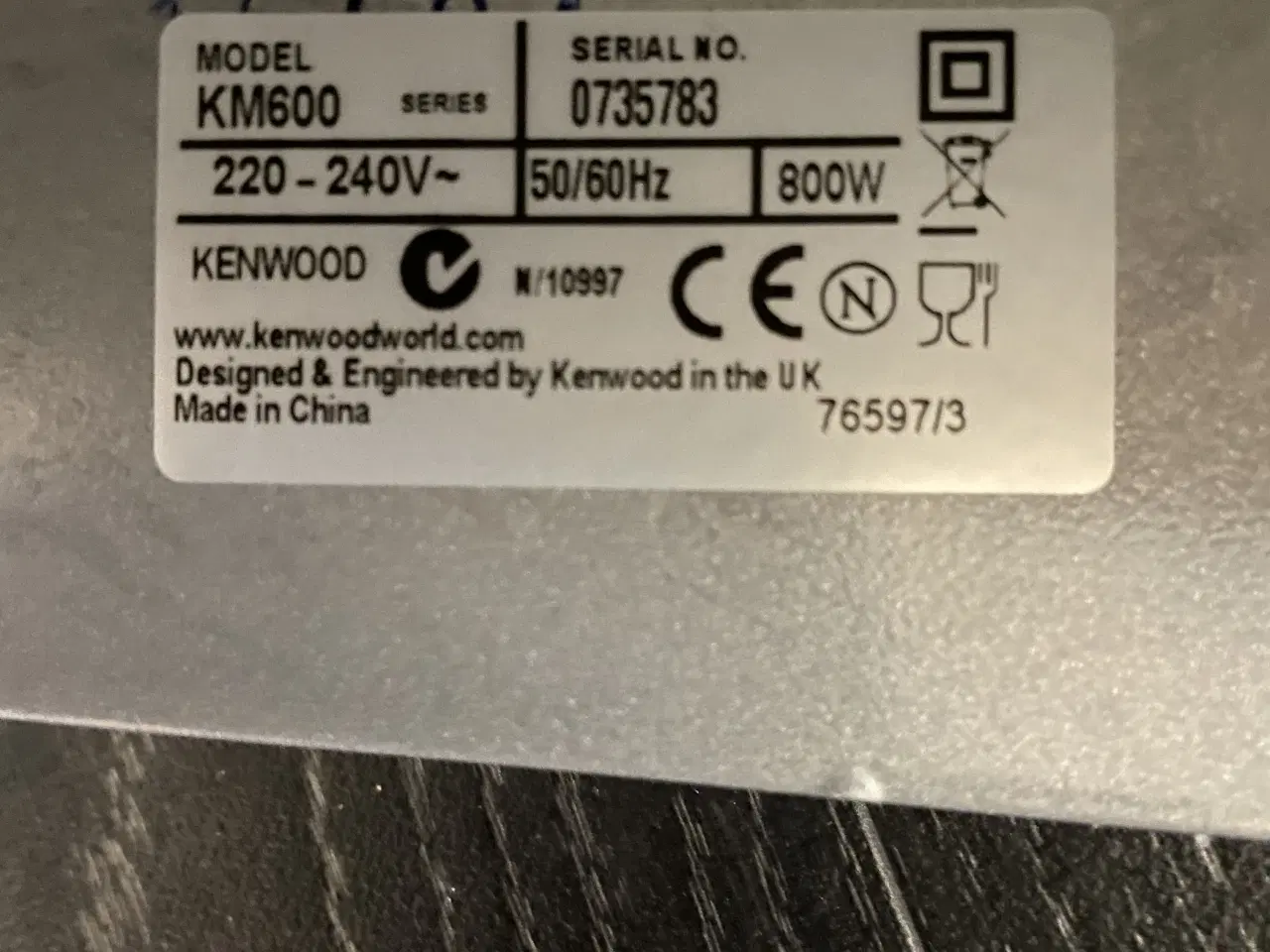 Billede 3 - røremaskine. Kenwood km600