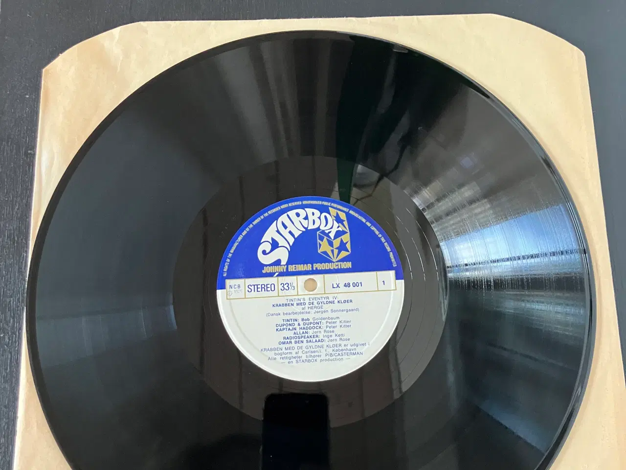 Billede 3 - TINTIN Krabben med de gyldne kløer på LP