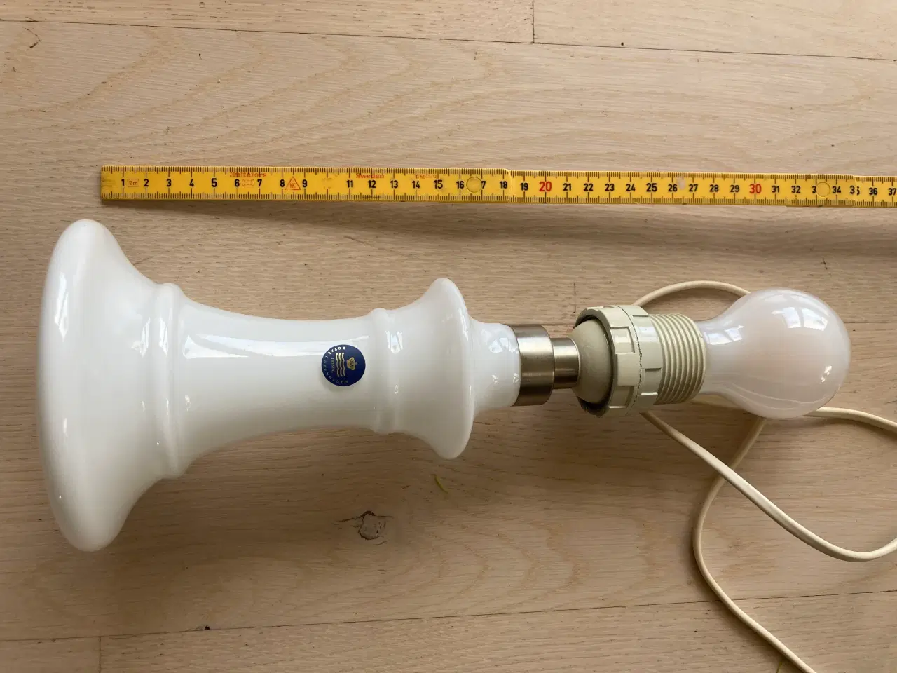 Billede 5 - Bordlampe Royal Copenhagen hvid