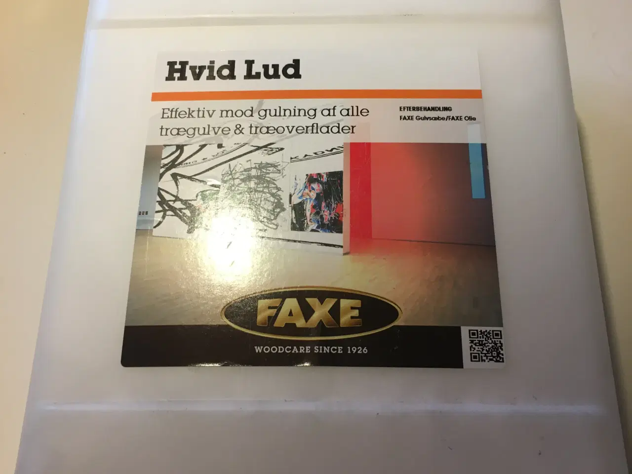 Billede 1 - Faxe hvid lud til gulve og træoverflader