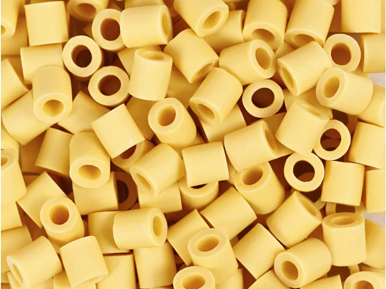 Billede 1 - NABBI BioBeads Rørperler, Gul, 5x5 mm, 3000 stk.