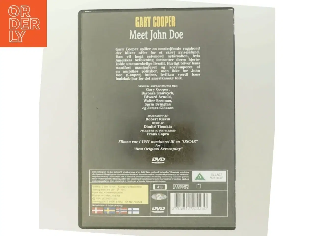 Billede 3 - Meet John Doe DVD fra Hollywood Classics