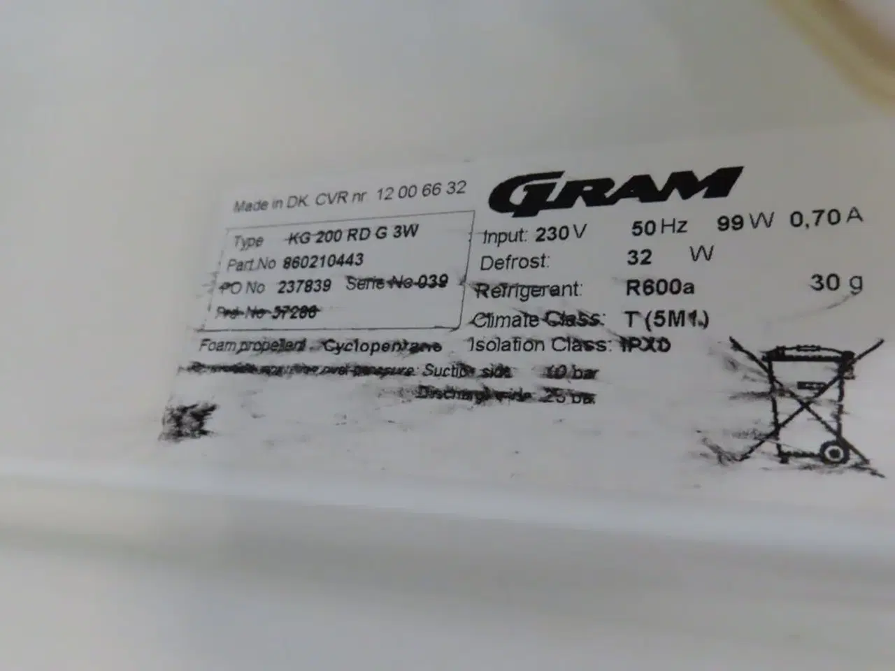 Billede 3 - Displaykøleskab GRAM KG 200 RD