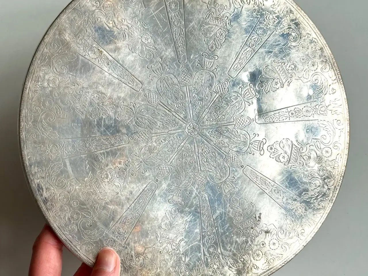 Billede 4 - Bordskåner pletsølv, stor