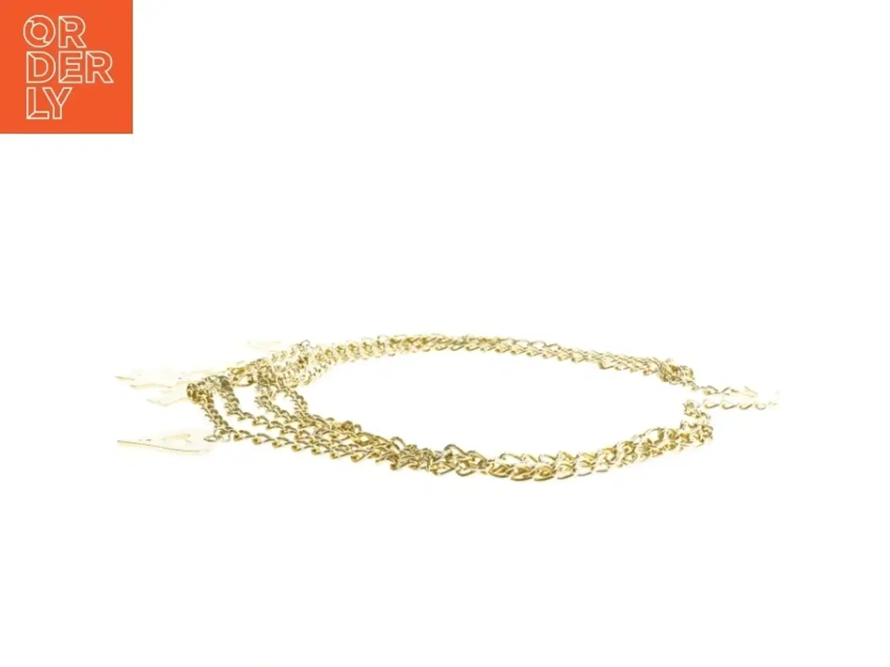 Billede 2 - Guldfarvet bælte med charms (str. 91 cm)