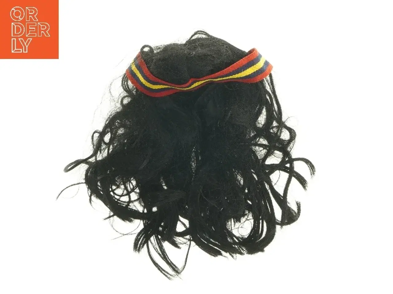 Billede 4 - Pandebånd med sort hår (str. Ø 20 cm)